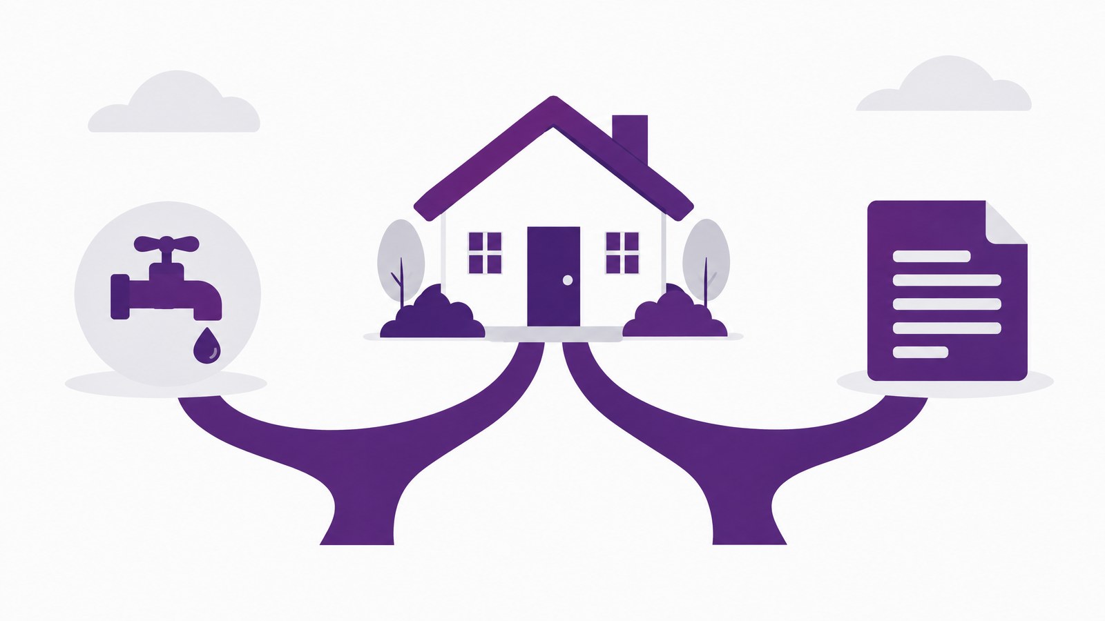 A house with two paths, one to a line of credit and one to a replacement mortgage, comparing a HELOC and a cash-out refinance.